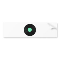 Vinyl record bumper sticker