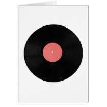 Vinyl record cards