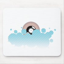 Vinyl Record Cloud - DJ Disc Jockey Music mousepads