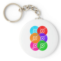 Vinyl Record Colors Keychain