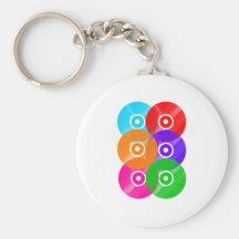 Vinyl Record Colors Keychain