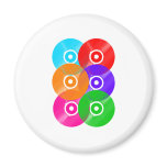 Vinyl Record Colors magnets