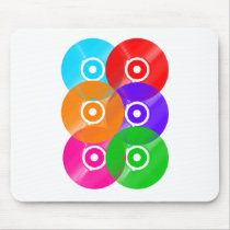 Vinyl Record Colors Mousepads