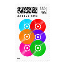 Vinyl Record Colors Postage Stamps