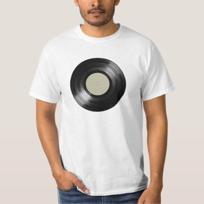vinyl record for music-lovers tee shirt