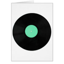 Vinyl record greeting card
