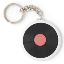 Vinyl record key chains