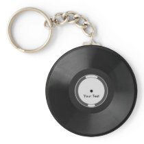 Vinyl.Record Keychain