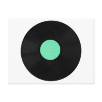 Vinyl record post card