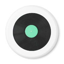 Vinyl record refrigerator magnets