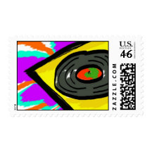 Vinyl Record Stamp