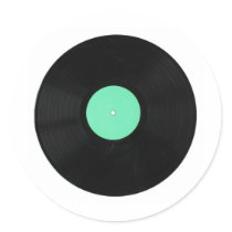 Vinyl record stickers