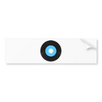 Vinyl record vintage analog music recording medium bumper stickers
