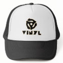 vinyl records hats