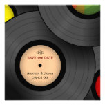 Vinyl Records Retro Save the Date invitation