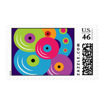 Vinyl Records Stamps