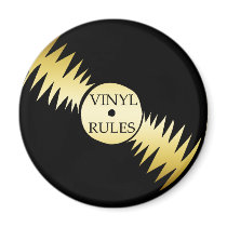 VINYL RULES magnets by dgpaulart VINYL RULES magnets