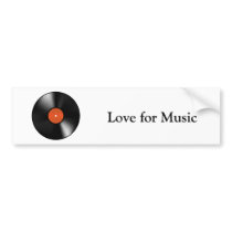 Vinyle Record Bumper Stickers