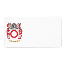 Vio Family Crest (Coat of Arms) Custom Shipping Labels