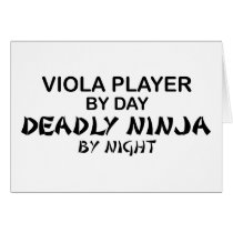 Viola Deadly Ninja by Night Greeting Card