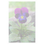 Viola Flower Lined or Unlined Stationery