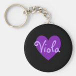 Viola in Purple Keychain