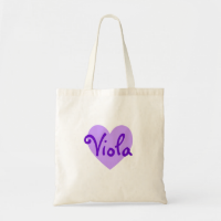 Viola in Purple Tote Bag