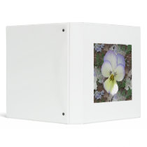 Viola Pansy ~ Lavender Cream 2 3 Ring Binders
