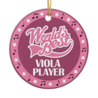 Viola Player Gift For Her Christmas Ornament