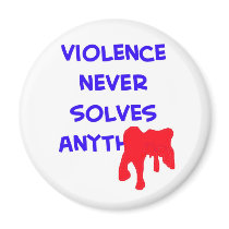 violence never solves anything blood magnets