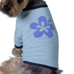 violet aloha flower dog clothing