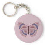 Violet and Mauve Butterfly Keychain