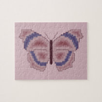 Violet and Mauve Butterfly Puzzle