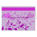 Violet and Teal Customizable Card