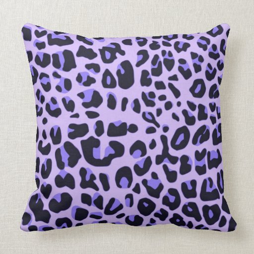 Violet animal print design pillow Zazzle