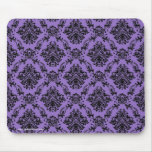 Violet Baroque Gothic Victorian Pattern Mousepad