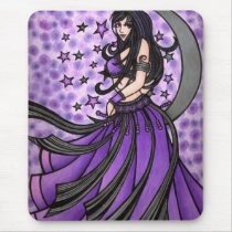 Violet Belly Dancer Mouse Pad