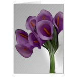 Violet Calla Lilly Card