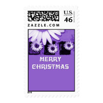 Violet Christmas postage