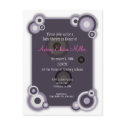 Violet Circle Baby Shower Invitation postcards by thebabystore Violet Circle Baby Shower Invitation postcards