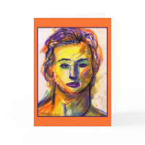 Violet Eyes Greeting Card by donnabellas Violet Eyes Greeting Card