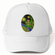 Violet Faery in Field of Flowers Hat