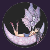 Violet Fairy Stickers by Molly Harrison stickers