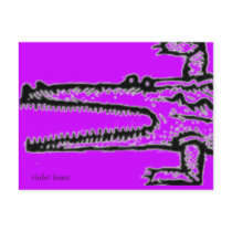 violet fem croc postcards
