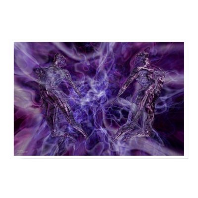 Violet Flame Print by Fuzzy_Planet