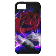 Violet flame rose and Gods hand iPhone 5 Cover