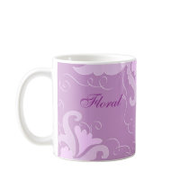 Violet floral mugs
