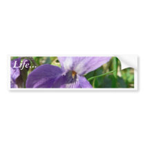 Violet Flower bumper stickers