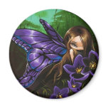 Violet Flower Fairy Magnet