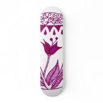 violet flower globe skateboards